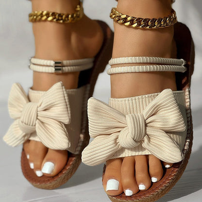 Sandales à nœud papillon