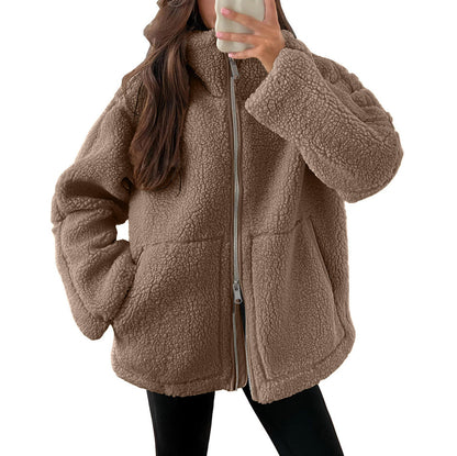 KAJA – Manteau en Teddy Doux